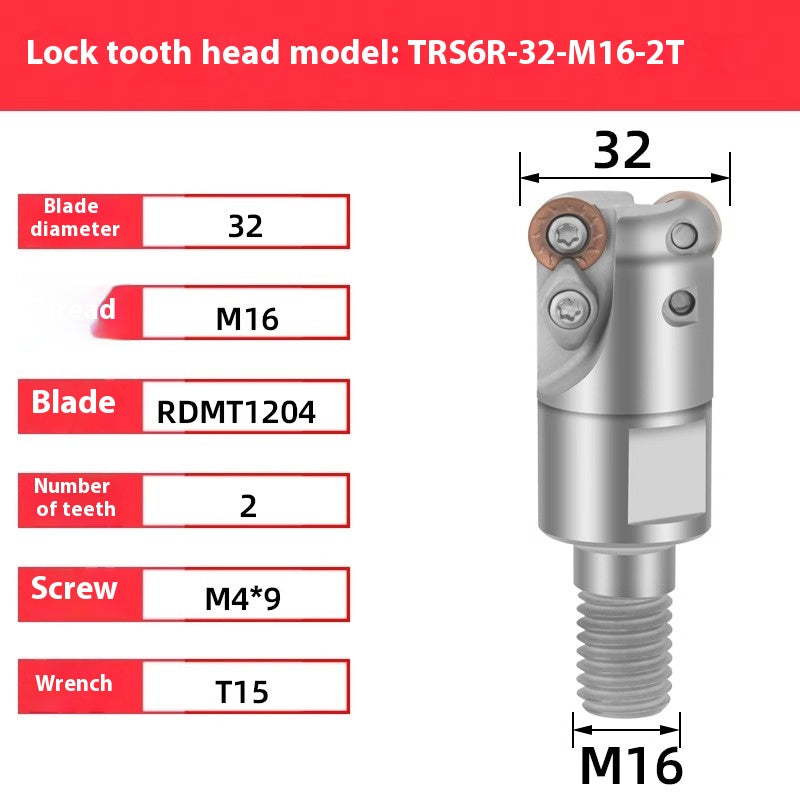 2071-TE90 fast feed locking tooth milling cutter head EMR4R 5R 6R tungsten steel seismic milling cutter head T2139 finish milling cutter head Shandong Denso Pricision Tools Co.,Ltd.